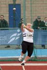 Susan McKelvie winner of the hammer at the Scottish Championships, Scotstoun  Stadium, Glasgow.